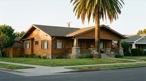 A classic craftsman bungalow home exterior typical of Culver City's housing stock.