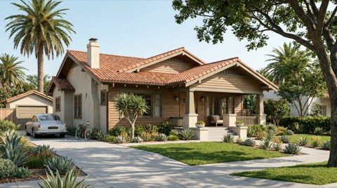 An attractive single-family home exterior representative of the Culver City housing market.