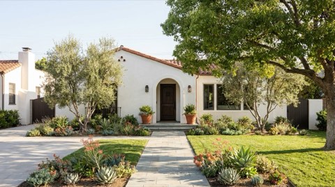 A home exterior in Culver City staged and ready for marketing to buyers.