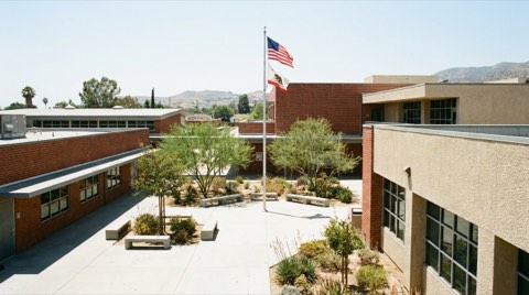 A school campus exterior near Culver City.